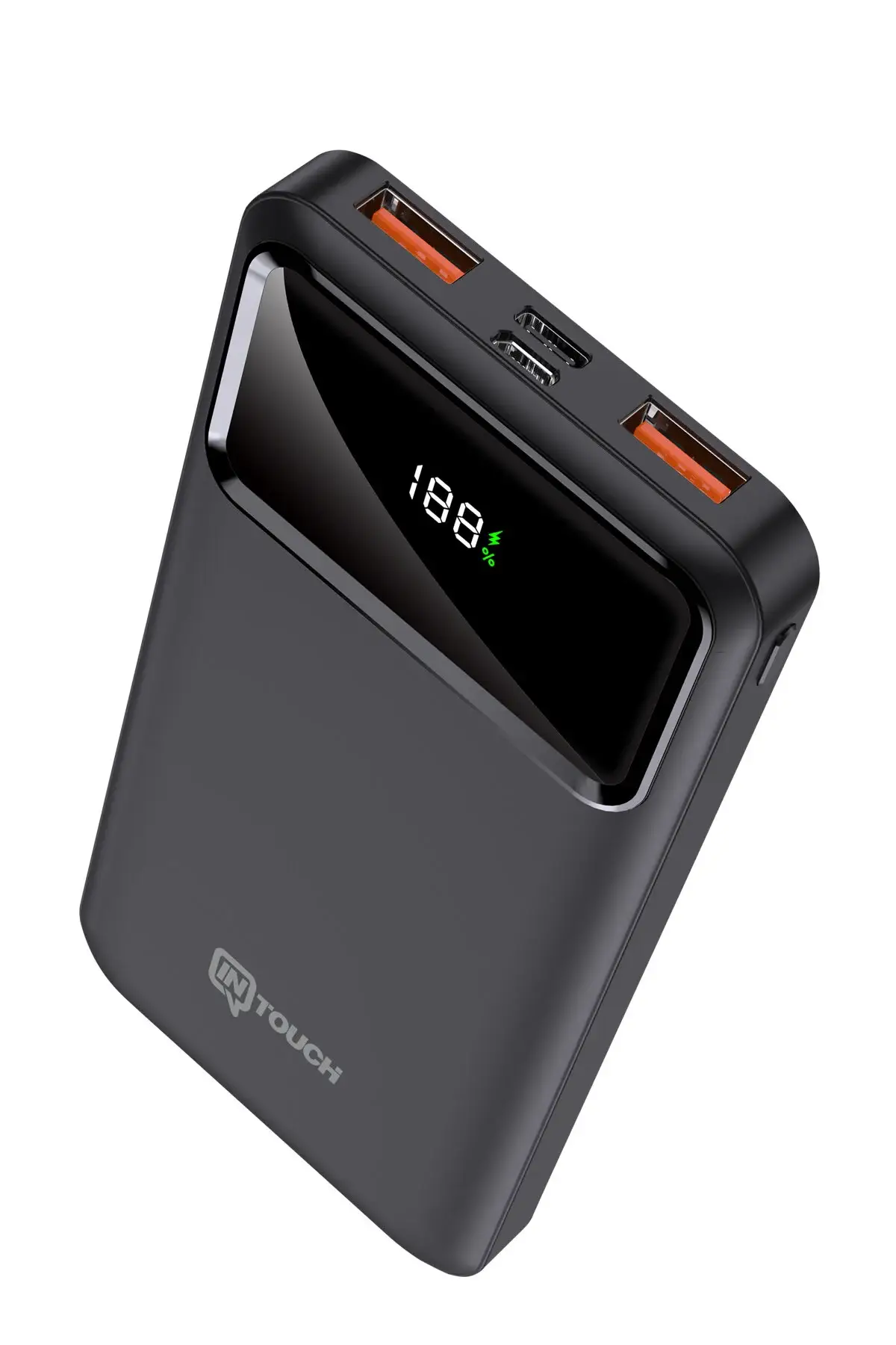 10.000 mAh Fast-out PD 20W Powerbank, Taşınabilir Şarj Cihazı Siyah