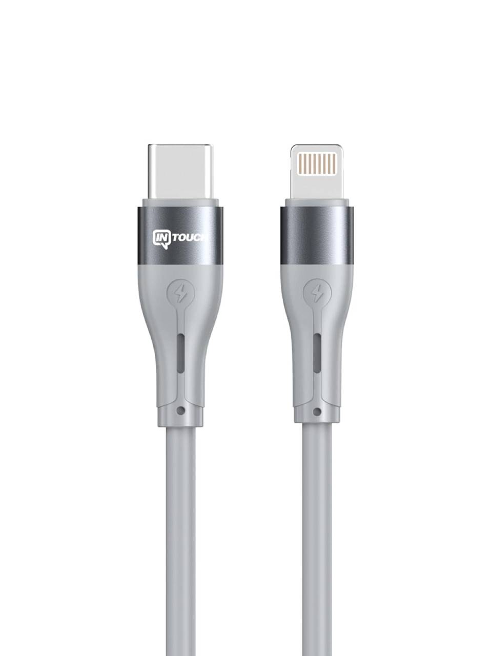 Fleet Type-C Lightning 65W Pd Şarj ve Data Kablosu Gri