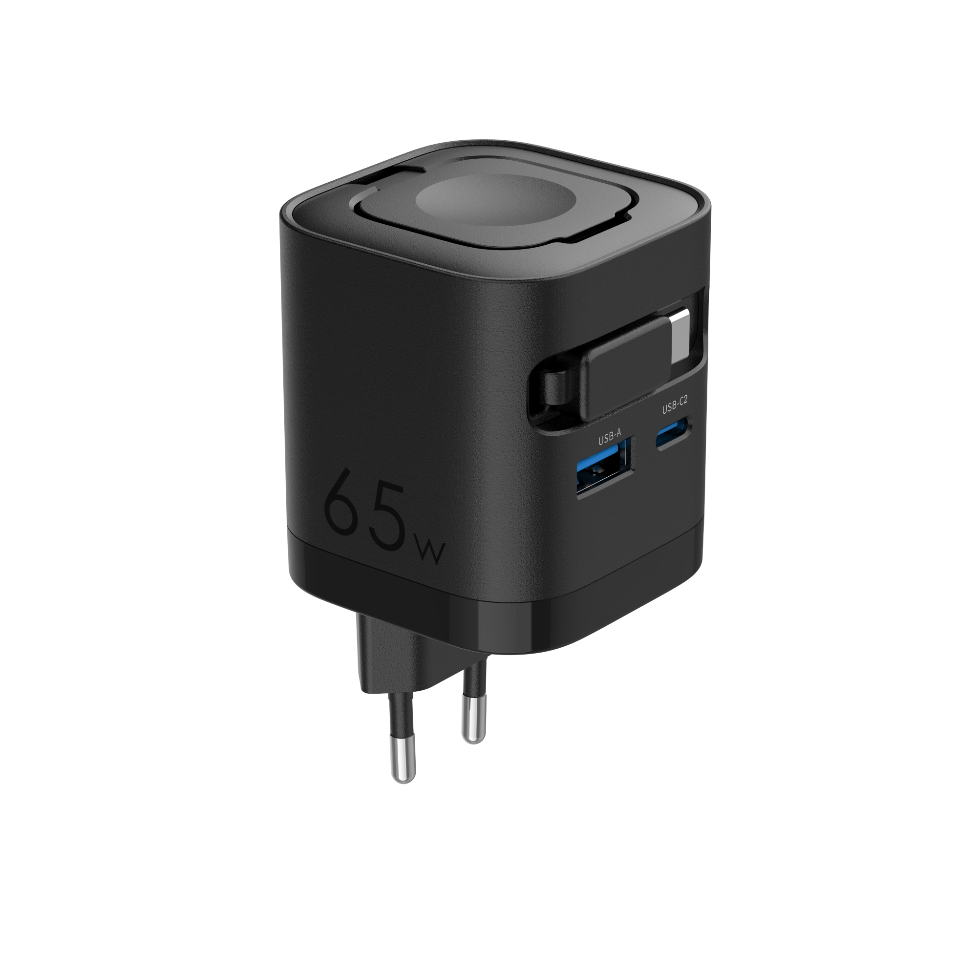 Gan Teknoloji 2PD + USB Hızlı Seyahat Şarj Cihazı 65W Kablolu