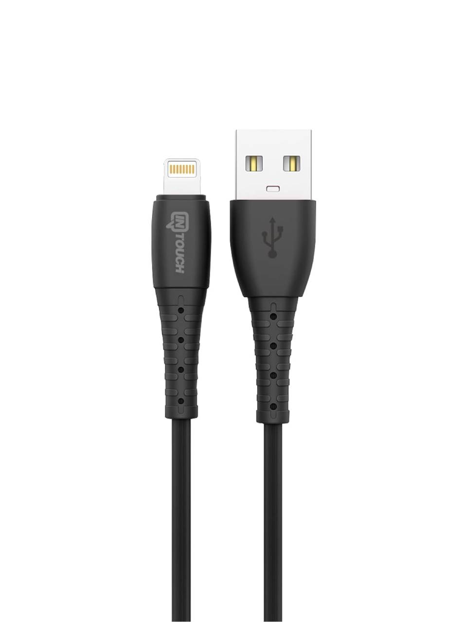 Soft 2.4A Lightning USB Şarj ve Data Kablosu Siyah