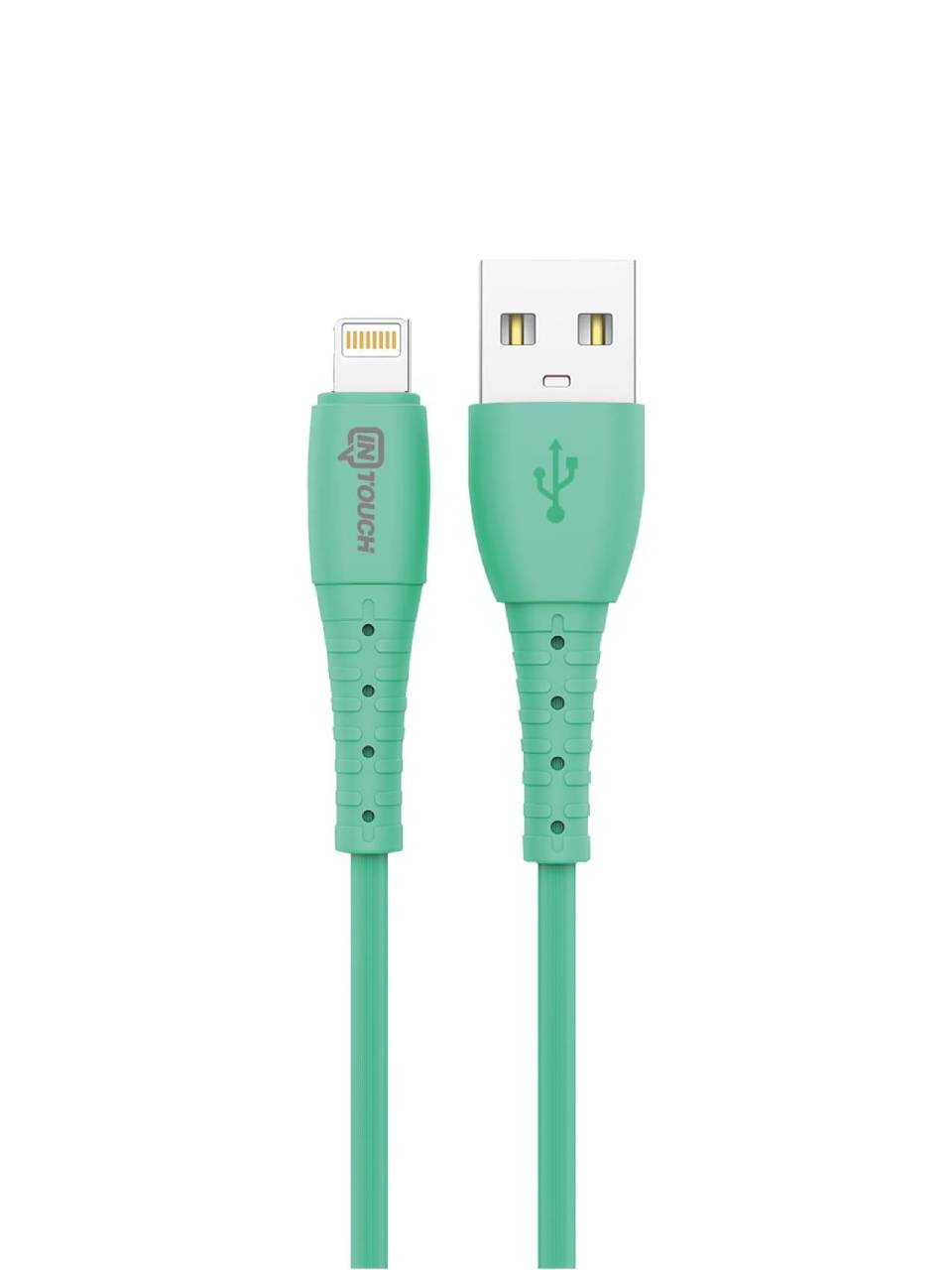Soft 2.4A Lightning USB Şarj ve Data Kablosu Yeşil