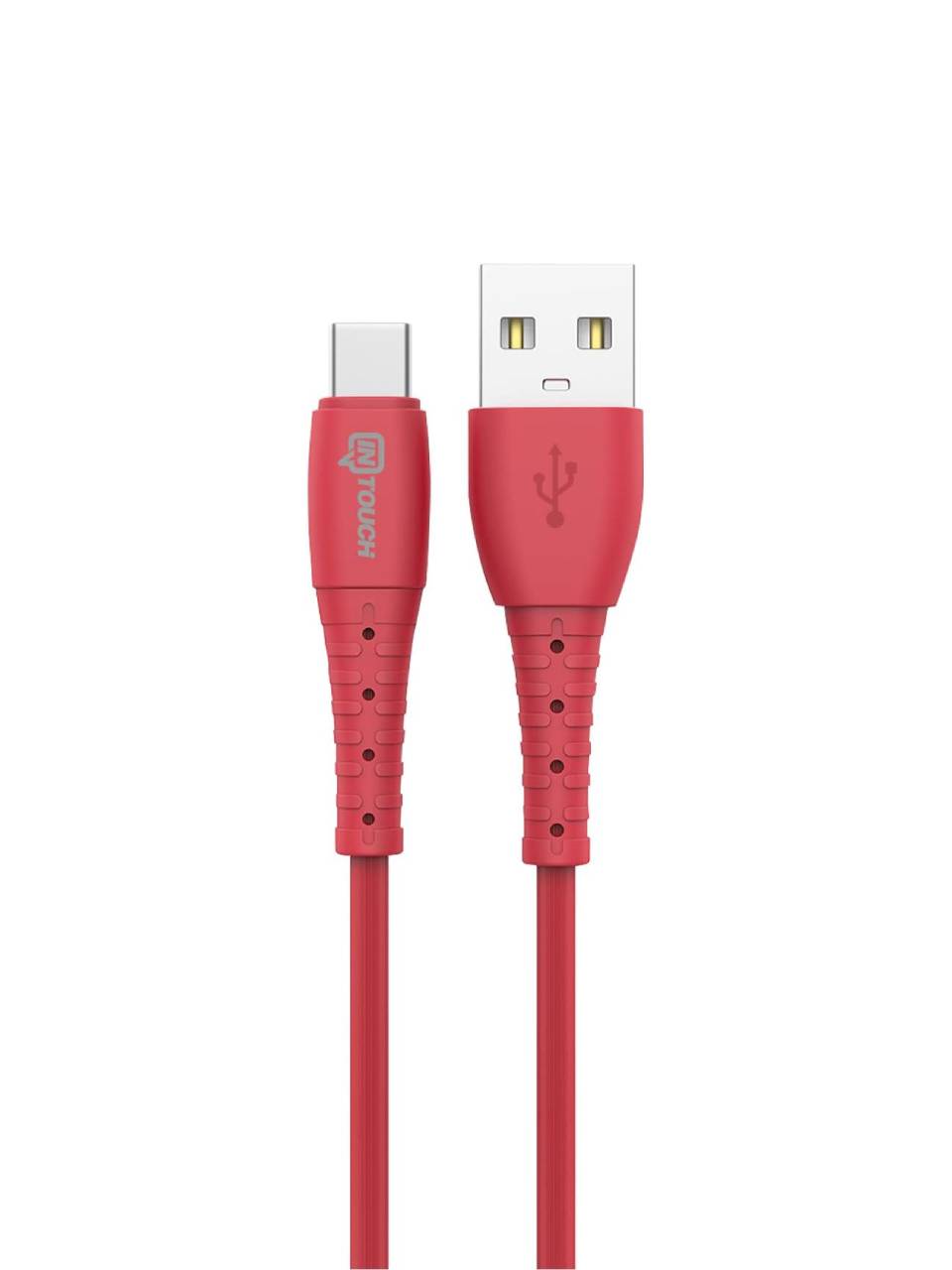 Soft 2.4A Type-C USB Şarj ve Data Kablosu Kırmızı