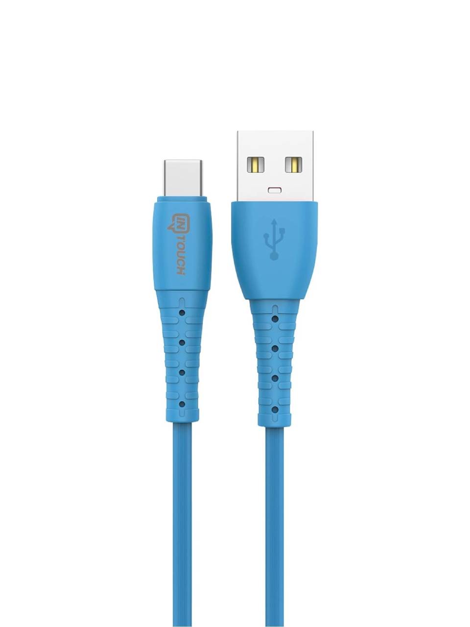 Soft 2.4A Type-C USB Şarj ve Data Kablosu Mavi