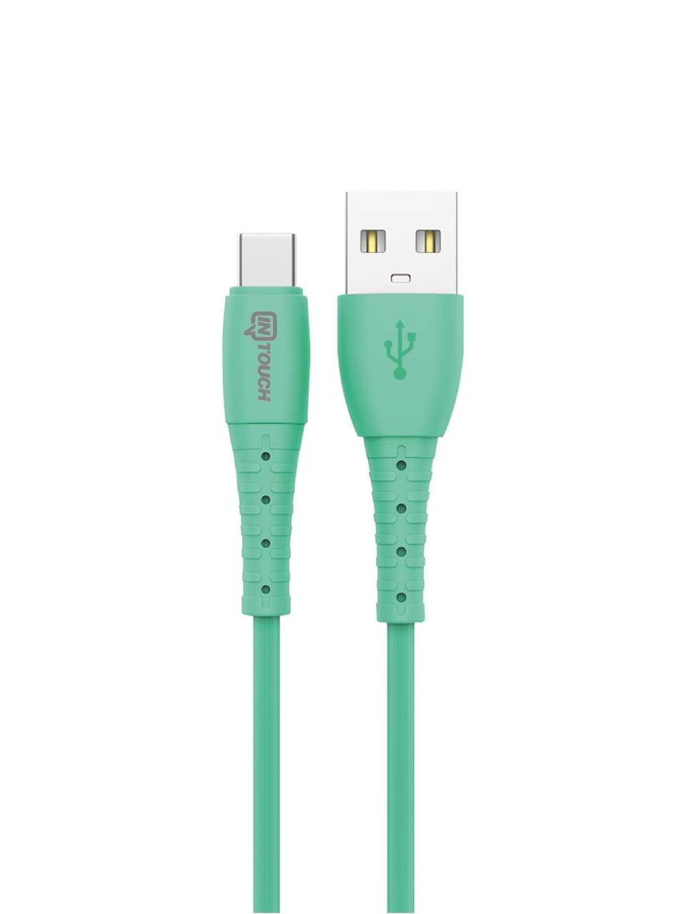 Soft 2.4A Type-C USB Şarj ve Data Kablosu Yeşil