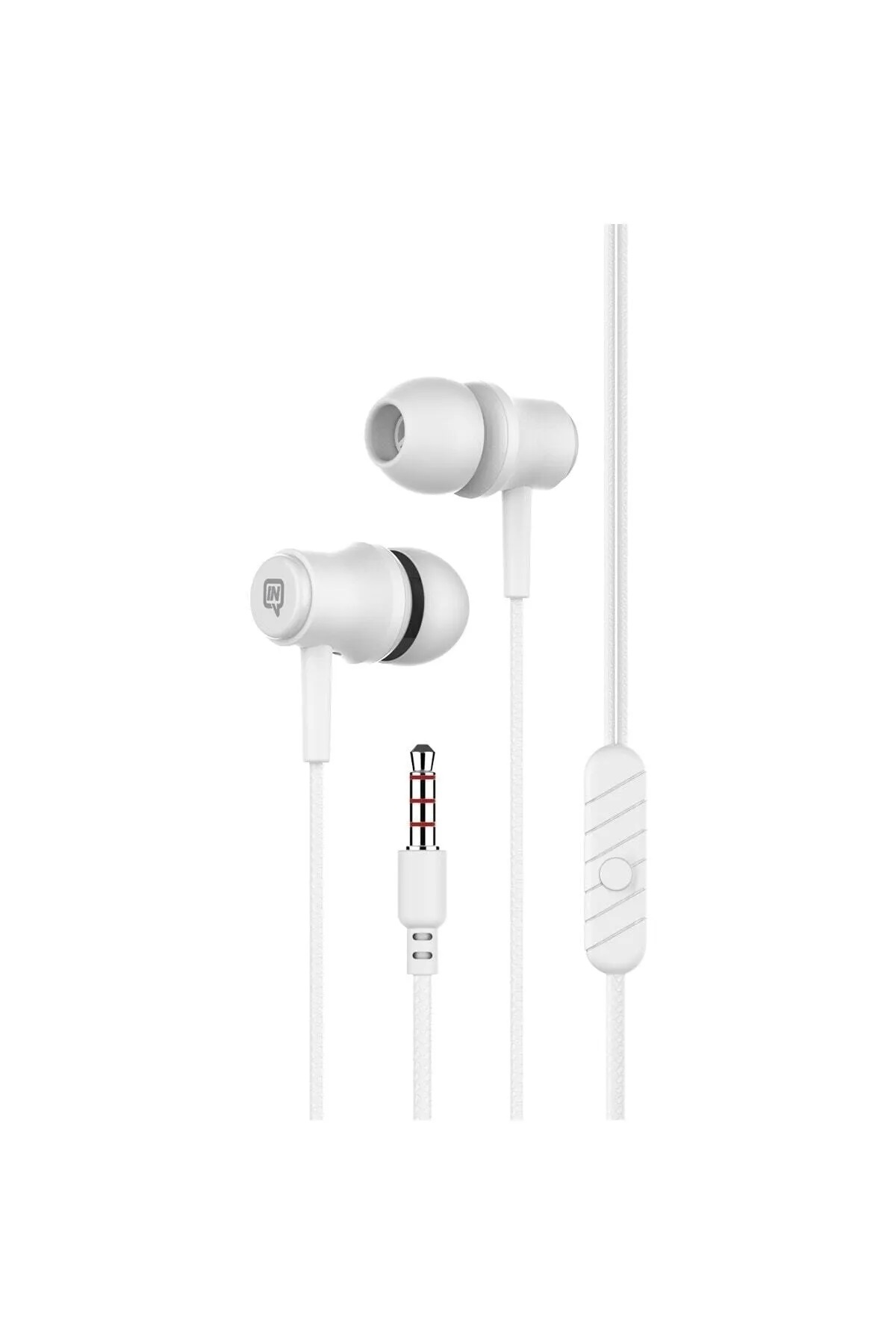 Stereo Kablolu Silikonlu Kulaklık Beyaz