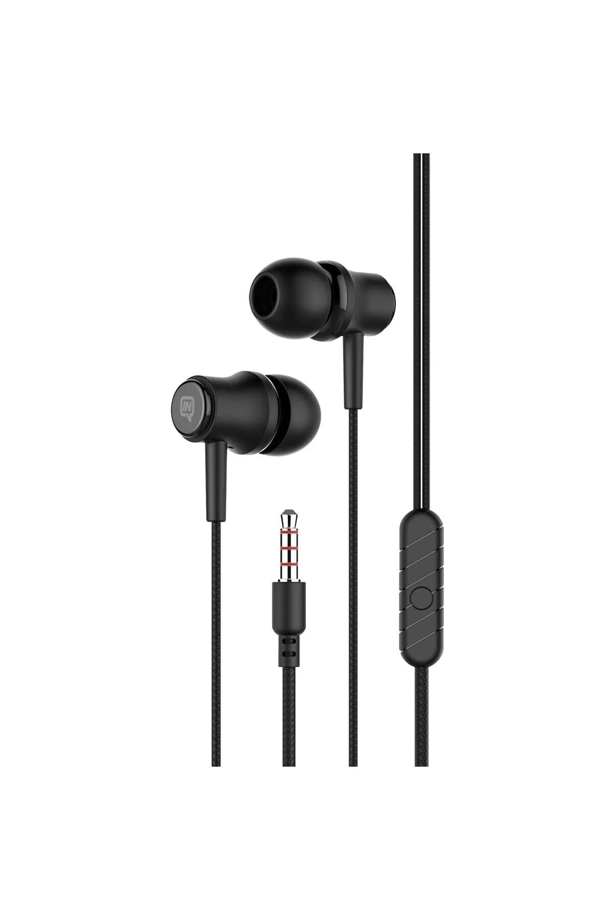 Stereo Kablolu Silikonlu Kulaklık Siyah