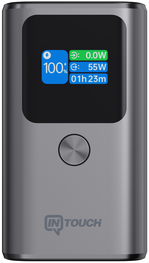 10.000 mAh 55W TFT Ekranlı Powerbank